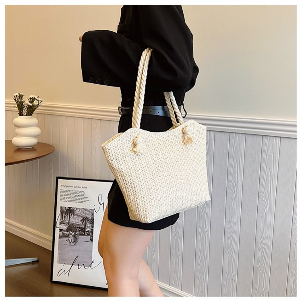 Nouveau sac de plage d'été, gr - Women'S Raffia Bags avis et prix